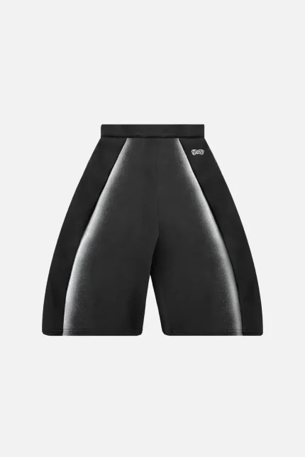 Taliri Pantalon Pleated Bermuda Noir