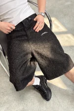 Taliri Pantalon Reptile Jort Noir (2)